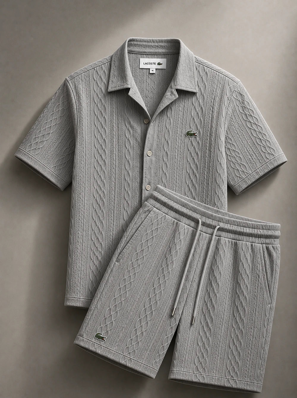 Green Cable Knit Set