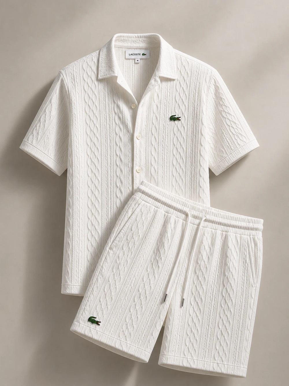 Green Cable Knit Set