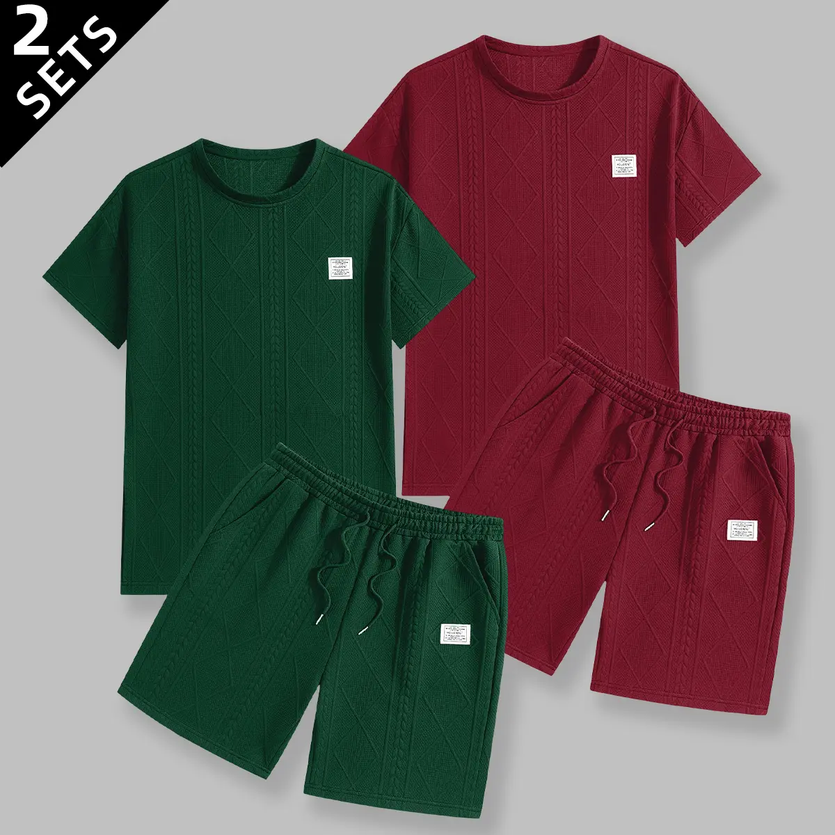 Jacquard Athleisure Matching Set