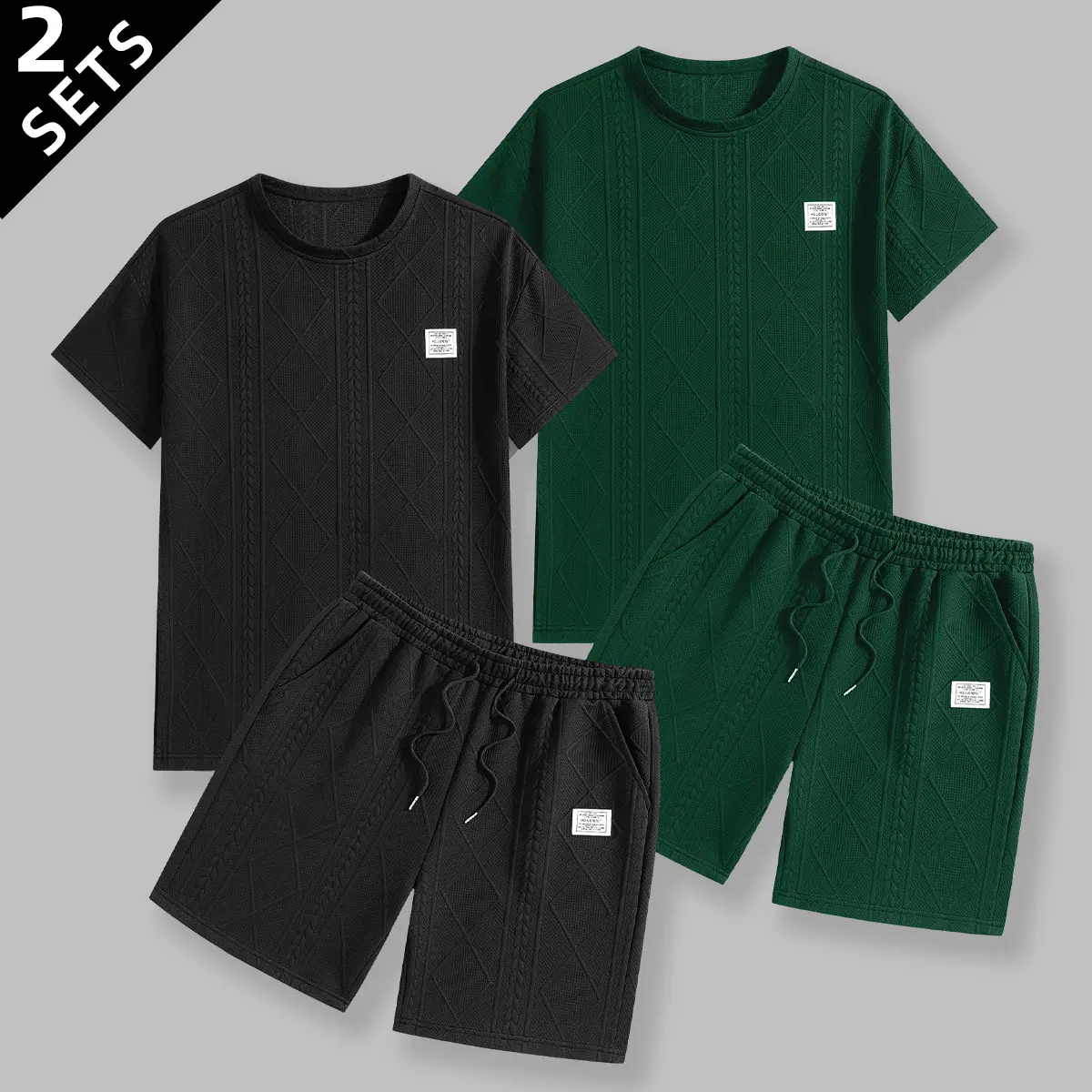 Jacquard Athleisure Matching Set