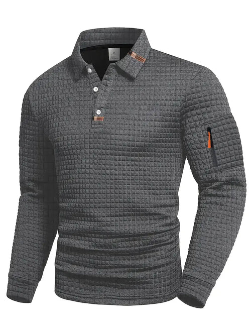 Ephraim | Textured Polo Shirt With Sleeve Pocket