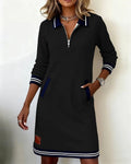 Elegant long cotton dress