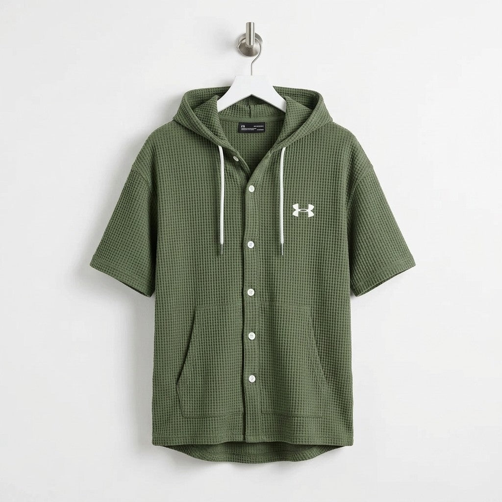 UA™ Waffle Knit Hooded Shirt
