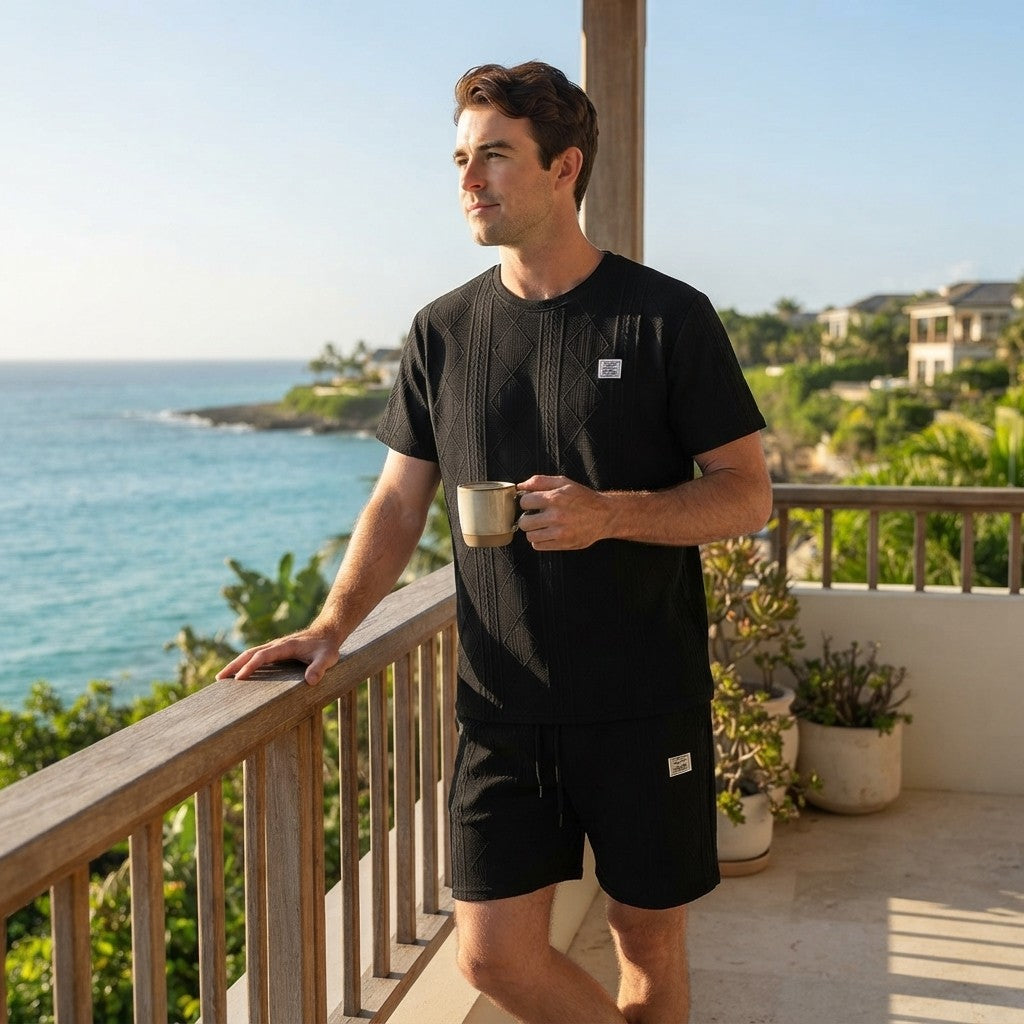 Jacquard Athleisure Matching Set